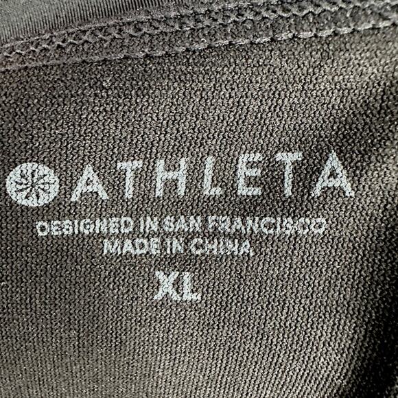 ATHLETA Black Ruched Athletic Spandex Blend Gym Workout Shorts XL - Picture 3 of 7